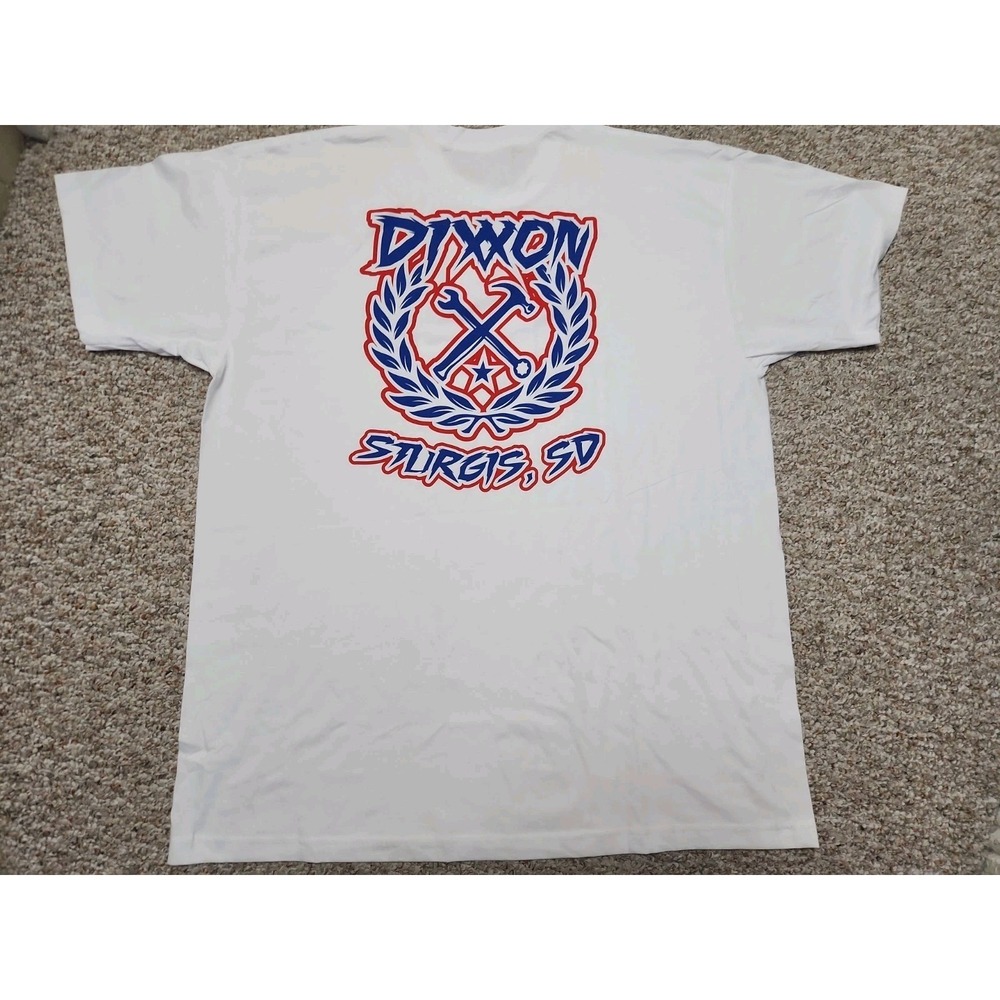 Dixxon Flannel Co Sturgis USA Sketchy Crest Tee Men's Size 3XL White New